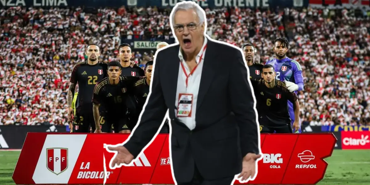 Jorge Fossati gritando y la Selección Peruana de fondo (Foto: Selección Peruana)
