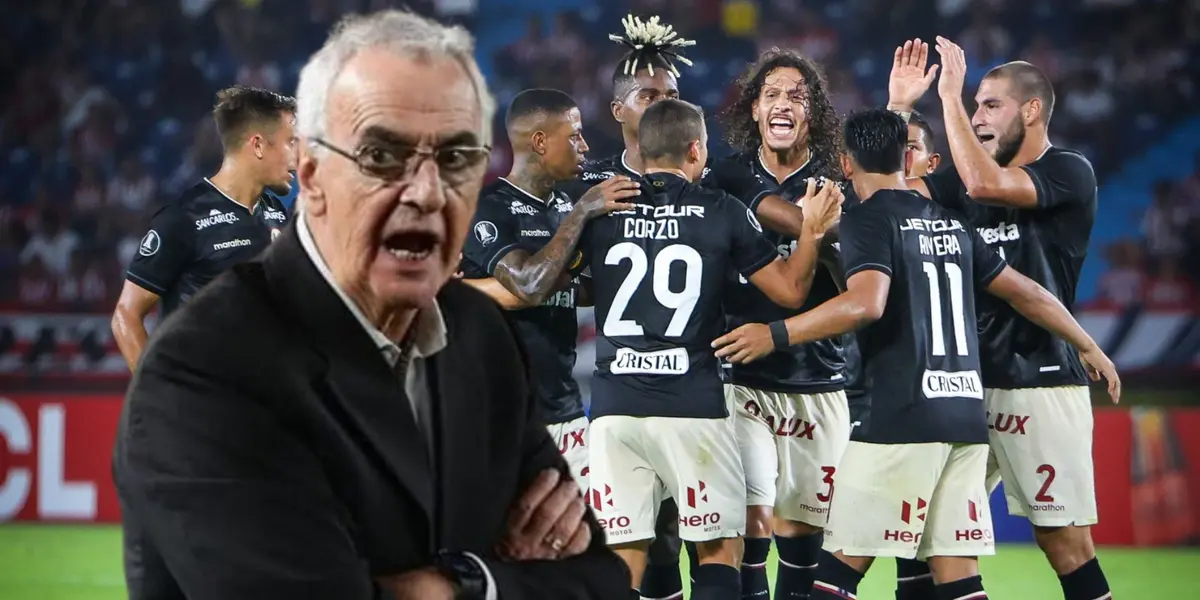 Jorge Fossati observando al plantel de Universitario de Deportes