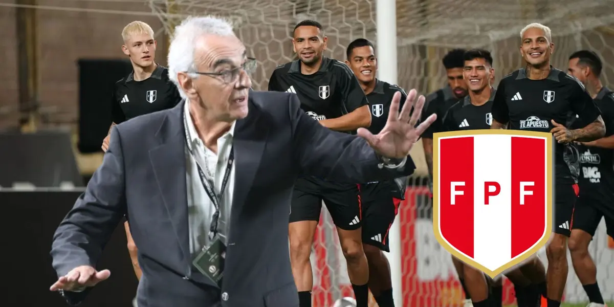 Jorge Fossati observando un entrenamiento de la Selección Peruana