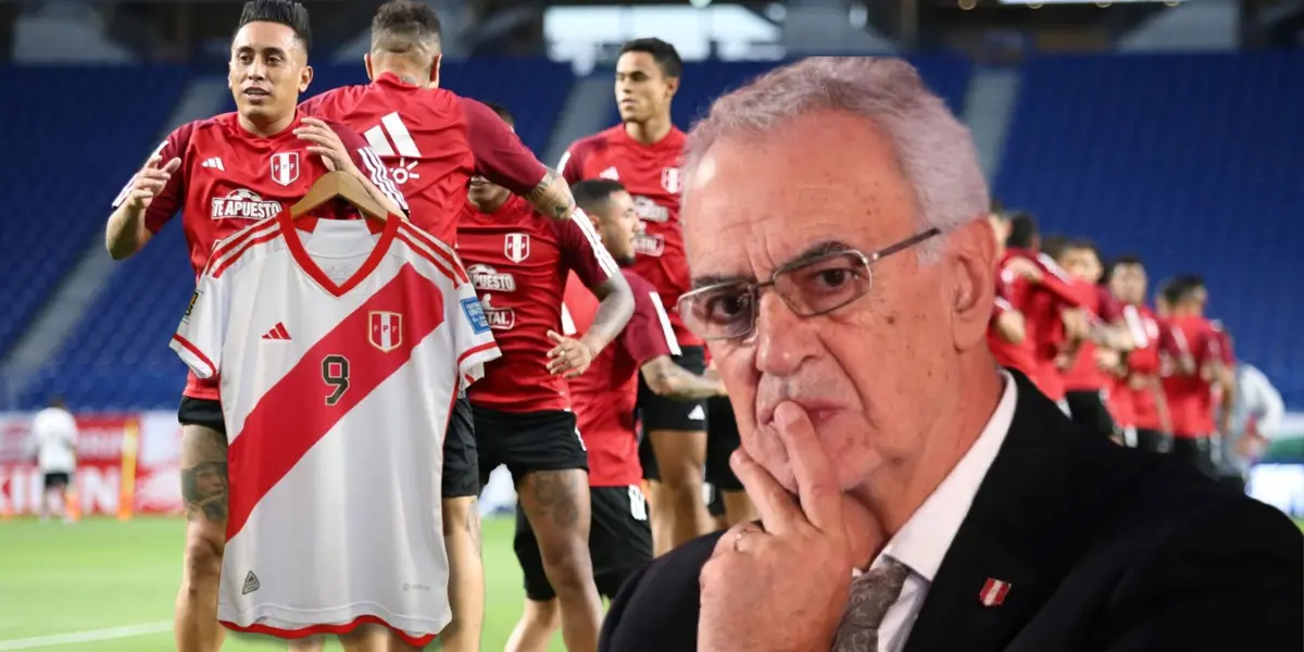 Jorge Fossati observando un entrenamiento de la Selección Peruana
