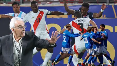 Jorge Fossati preocupado, la Selección Peruana contra República Dominicana e Italia celebrando 