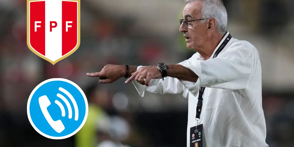 Jorge Fossati señalando con sus dedos