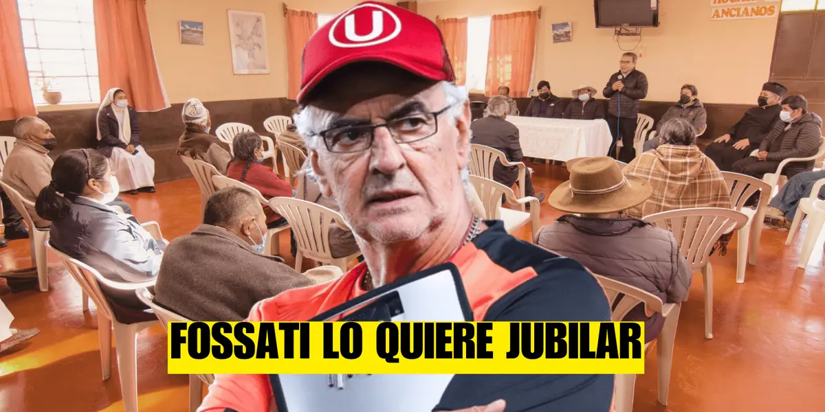 Jorge Fossati ve que no está en un buen nivel y lo piensa jubilar en Universitario