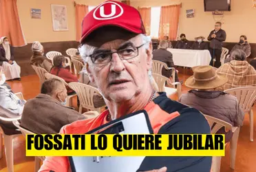 Jorge Fossati ve que no está en un buen nivel y lo piensa jubilar en Universitario