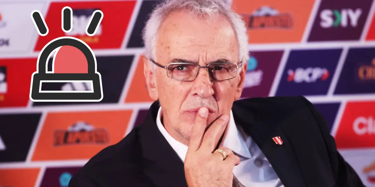 Jorge Fossati viendo serio (Foto: FPF)