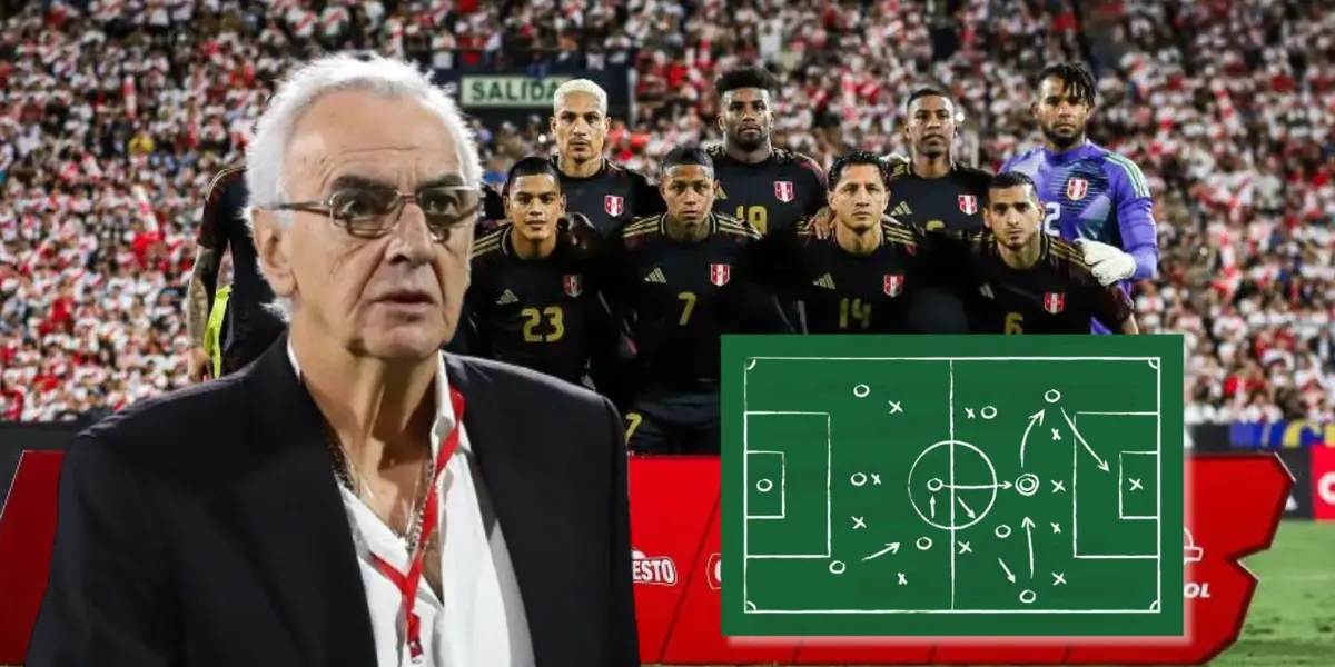 Jorge Fossati y el 11 que alineó en el amistoso ante Nicaragua
