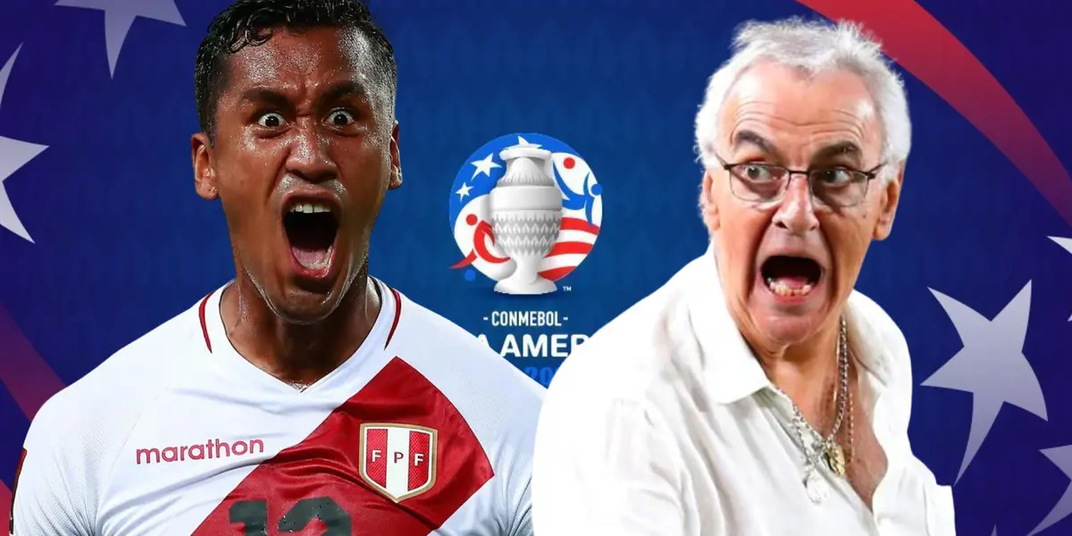 Jorge Fossati y Renato Tapia gritando