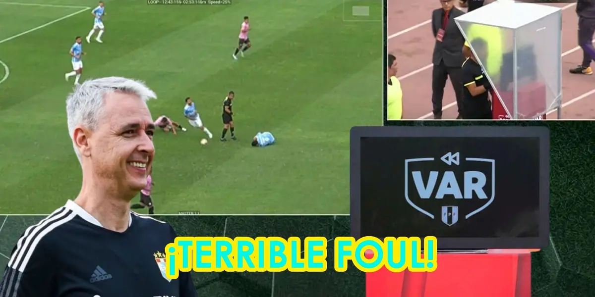 Jorge Ríos le dio una tremenda patada de Jorge Ríos a Leandro Sosa