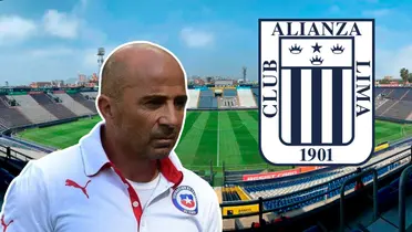 Jorge Sampaoli en Chile y el estadio Alejandro Villanueva (Foto: Alianza Lima)