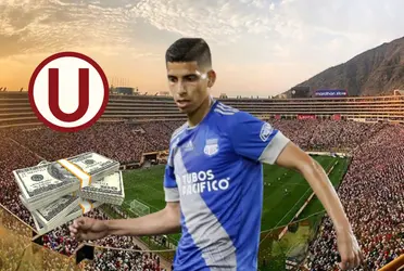 José Cevallos con la camiseta de Emelec.