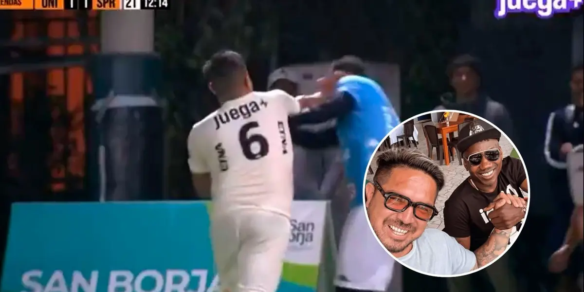 Juan Manuel Vargas - Andrés Mendoza (Foto: Captura X)