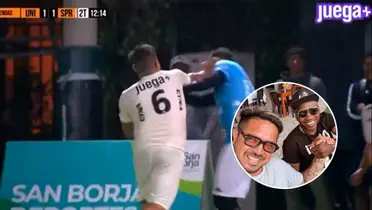 Juan Manuel Vargas - Andrés Mendoza (Foto: Captura X)