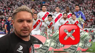 Juan Manuel Vargas observando detenidamente el 11 Bicolor que enfrentó a República Dominicana