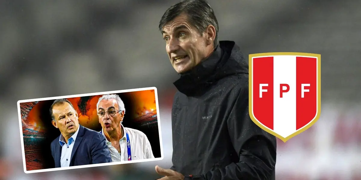 Juan Reynoso - Jorge Fossati - Óscar Ibáñez (Foto: Andina)