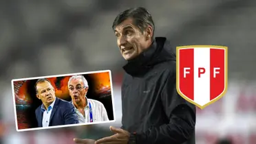 Juan Reynoso - Jorge Fossati - Óscar Ibáñez (Foto: Andina)