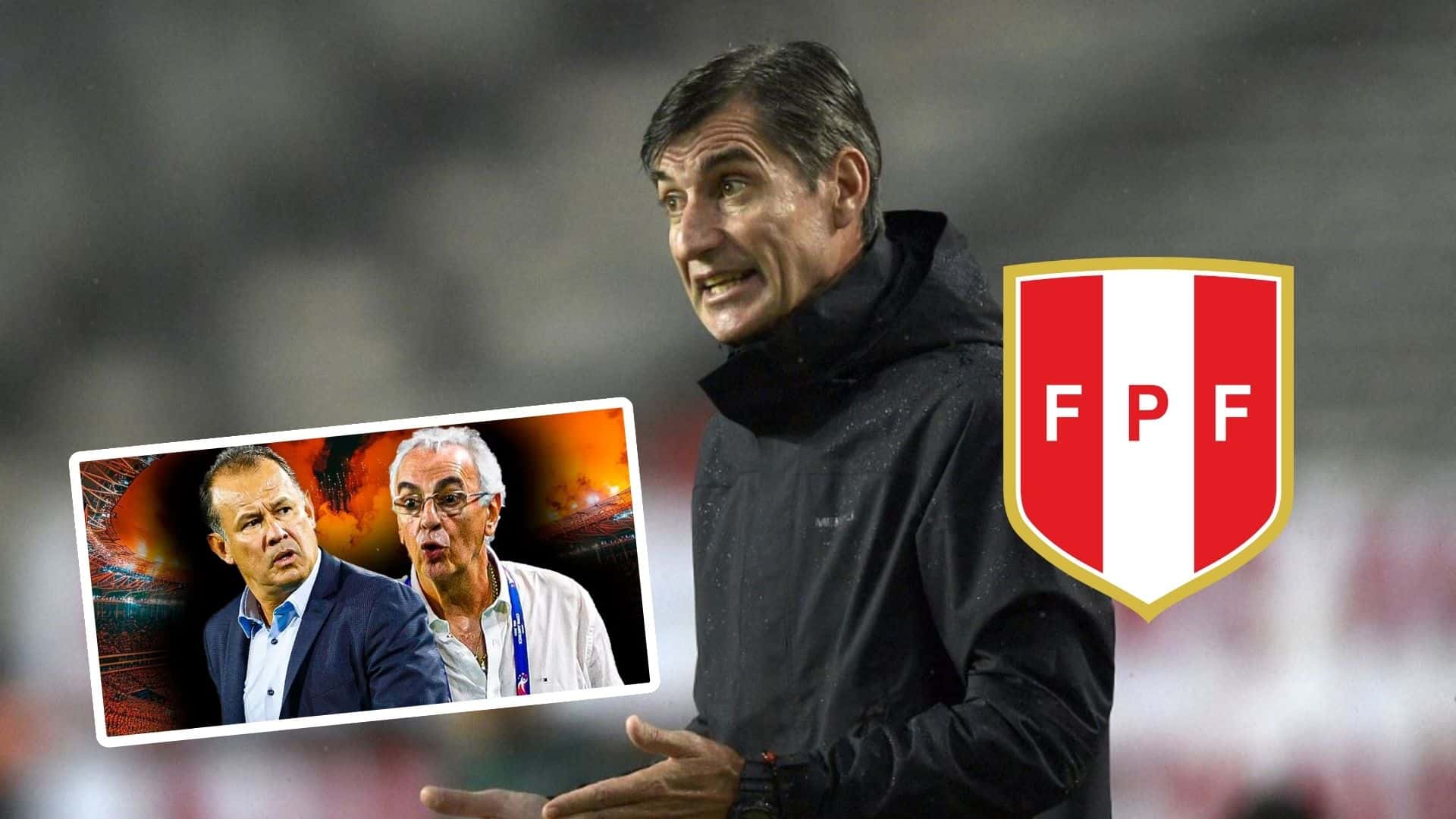 Juan Reynoso - Jorge Fossati - Óscar Ibáñez (Foto: Andina)