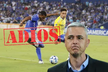 Jugador celeste dio pena ante Emelec en Guayaquil. Sporting Cristal le dijo adiós a la Sudamericana