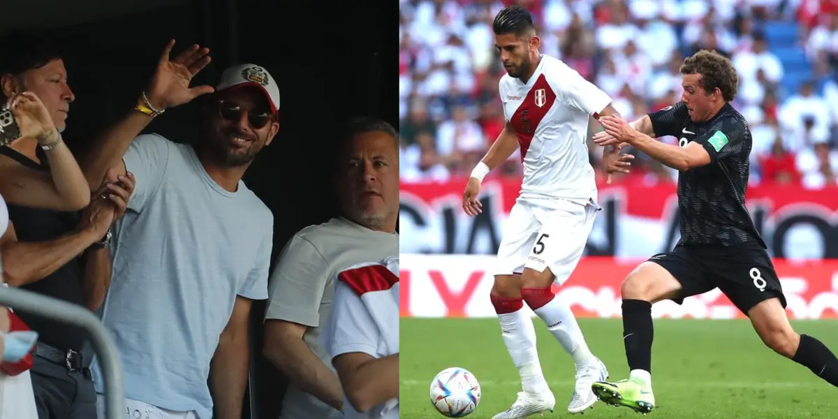 Jugador peruano visitó al “equipo de todos” en el duelo ante los neozelandeses