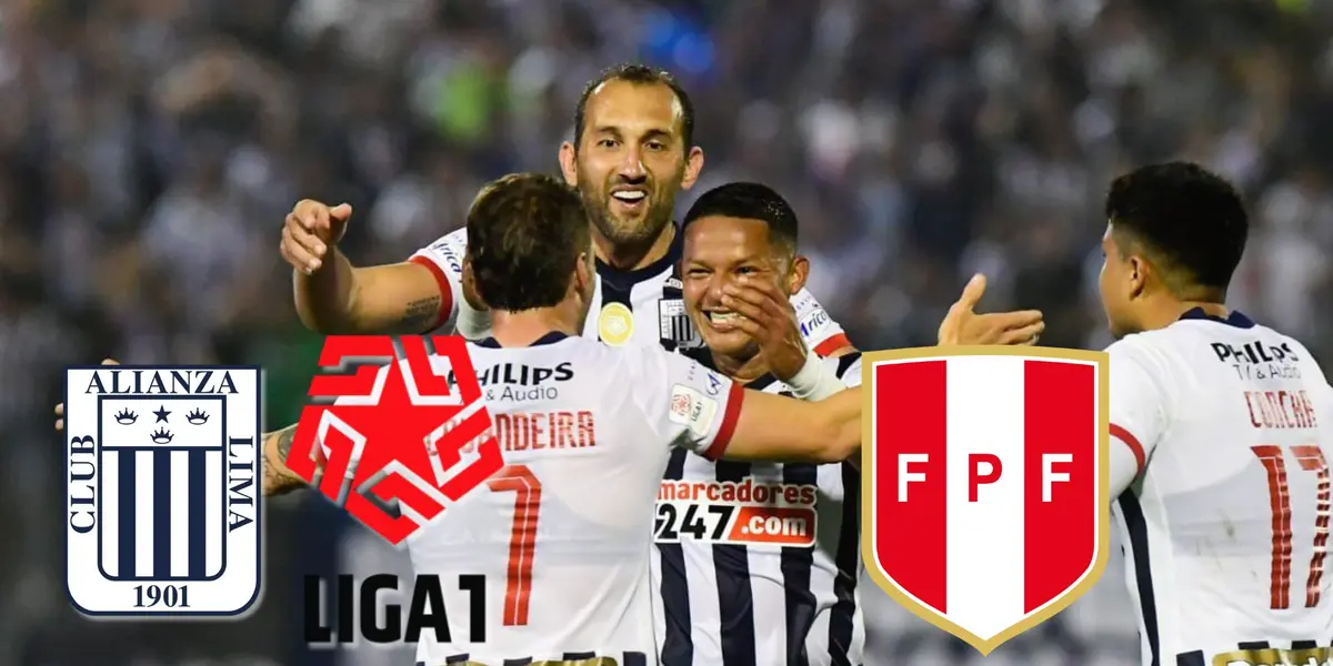 Jugadores de Alianza Lima celebrando durante la temporada 2022