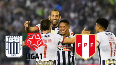 Jugadores de Alianza Lima celebrando durante la temporada 2022