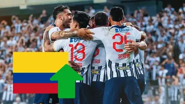 Jugadores de Alianza Lima celebrando un gol 