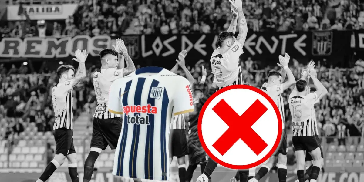 Jugadores de Alianza Lima en blanco y negro saludando a sus hinchas