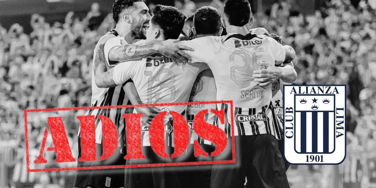 Jugadores de Alianza Lima en un fondo blanco y negro