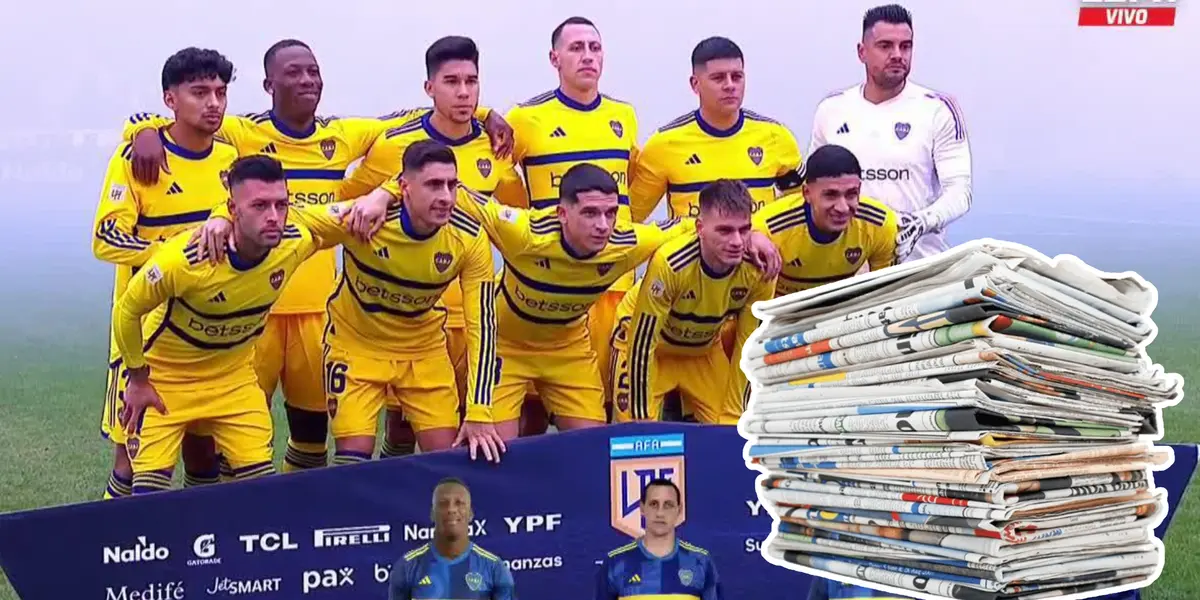 Jugadores de Boca Juniors posando para la foto (Foto: Captura)