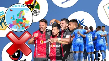 Jugadores de FBC Melgar y ADT de Tarma celebrando