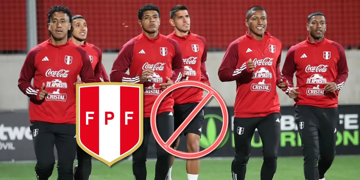 Jugadores de la Selección Peruana en una sesión de entrenamiento