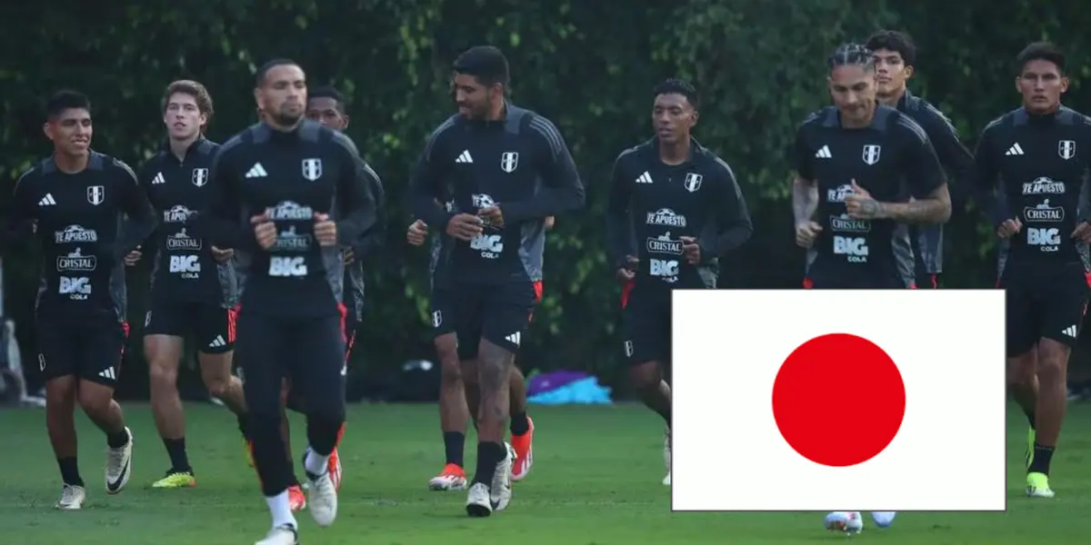 Jugadores de la Selección Peruana entrenando