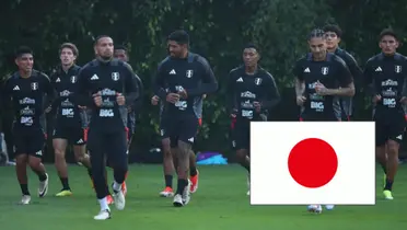 Jugadores de la Selección Peruana entrenando