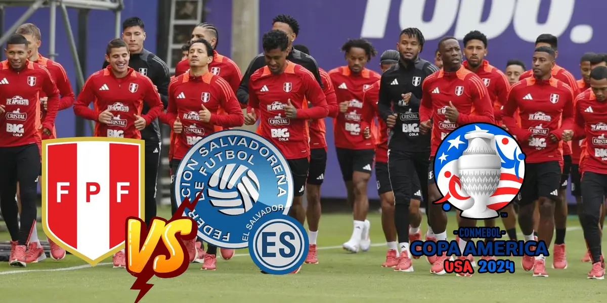 Jugadores de la Selección Peruana entrenando en Videna