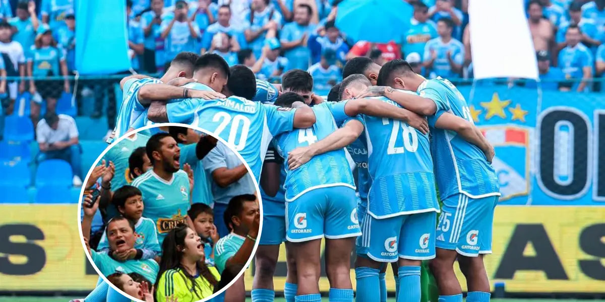 Jugadores de Sporting Cristal abrazados (Foto: Sporting Cristal)