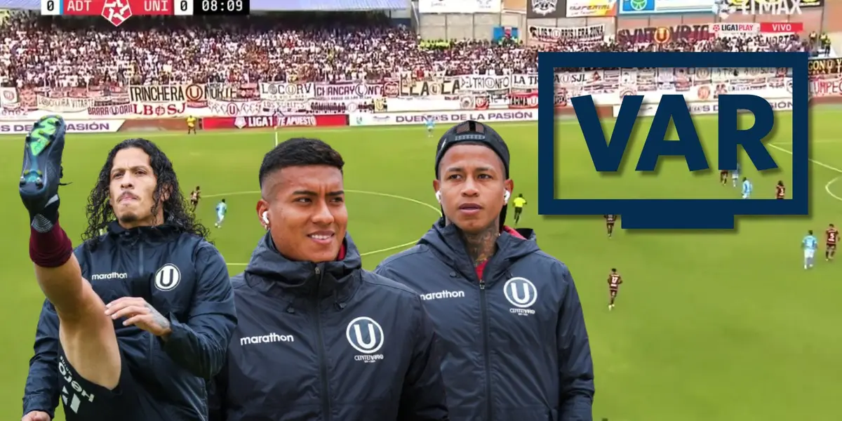 Jugadores de Universitario de Deportes en la previa del duelo vs ADT de Tarma