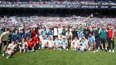 Jugadores del Celta Vigo despidiendo la temporada 23/24 (Foto: Celta Vigo)