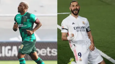 Karim Benezema y Jefferson Farfán. FOTO: Libero