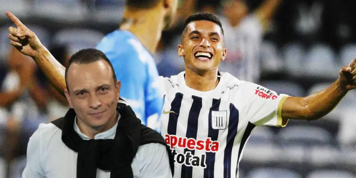 Kevin Serna celebra, mientras Alejandro Restrepo sonríe