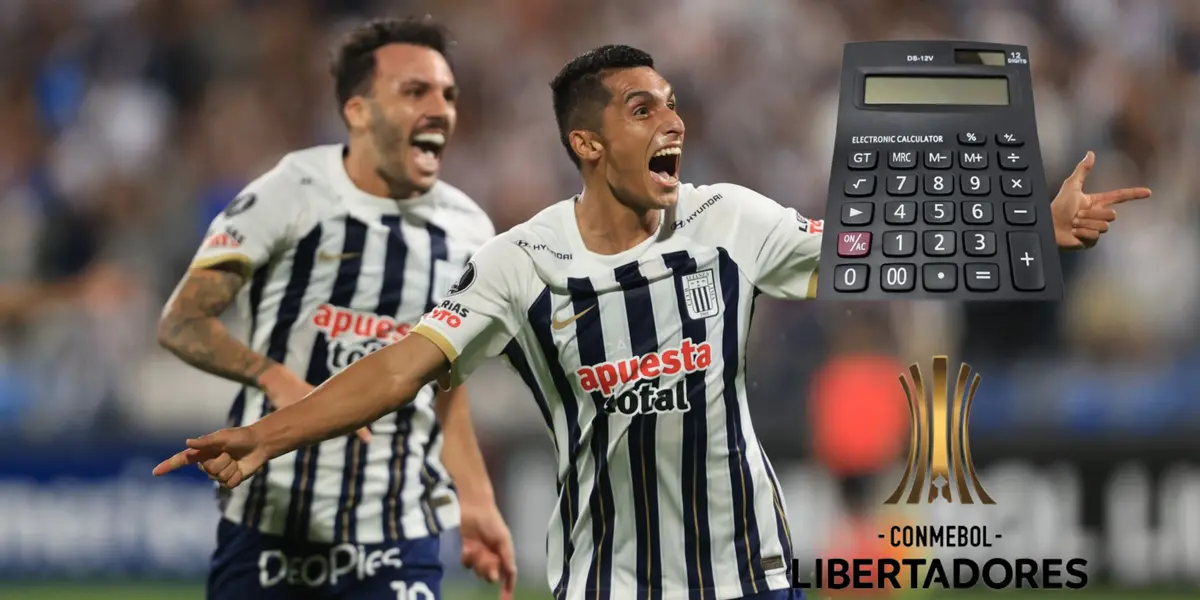 Kevin Serna y Sebastián Rodríguez festejando con Alianza Lima