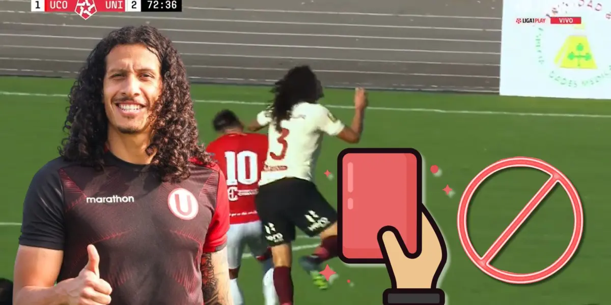 La acción precisa del codazo de Williams Riveros a Hernán Pérez en Tarapoto