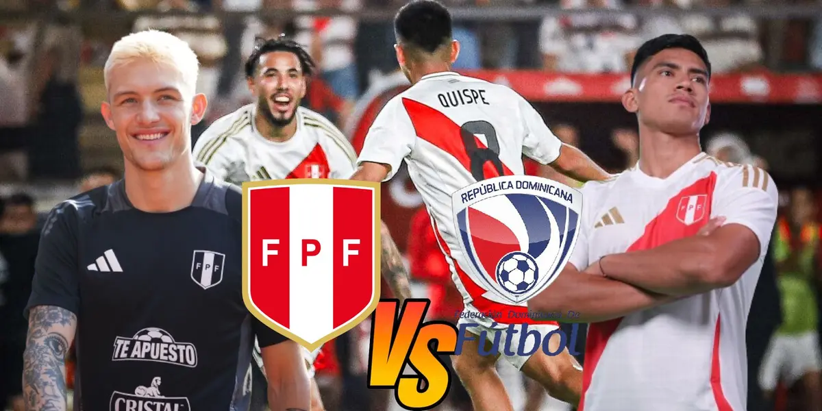 La Bicolor celebrando un gol de hoy con las presencias de Oliver Sonne y de José Rivera