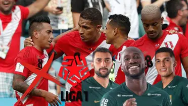 La Bicolor en Rusia 2018 y delante Freytes, Waterman y Serna de Alianza Lima