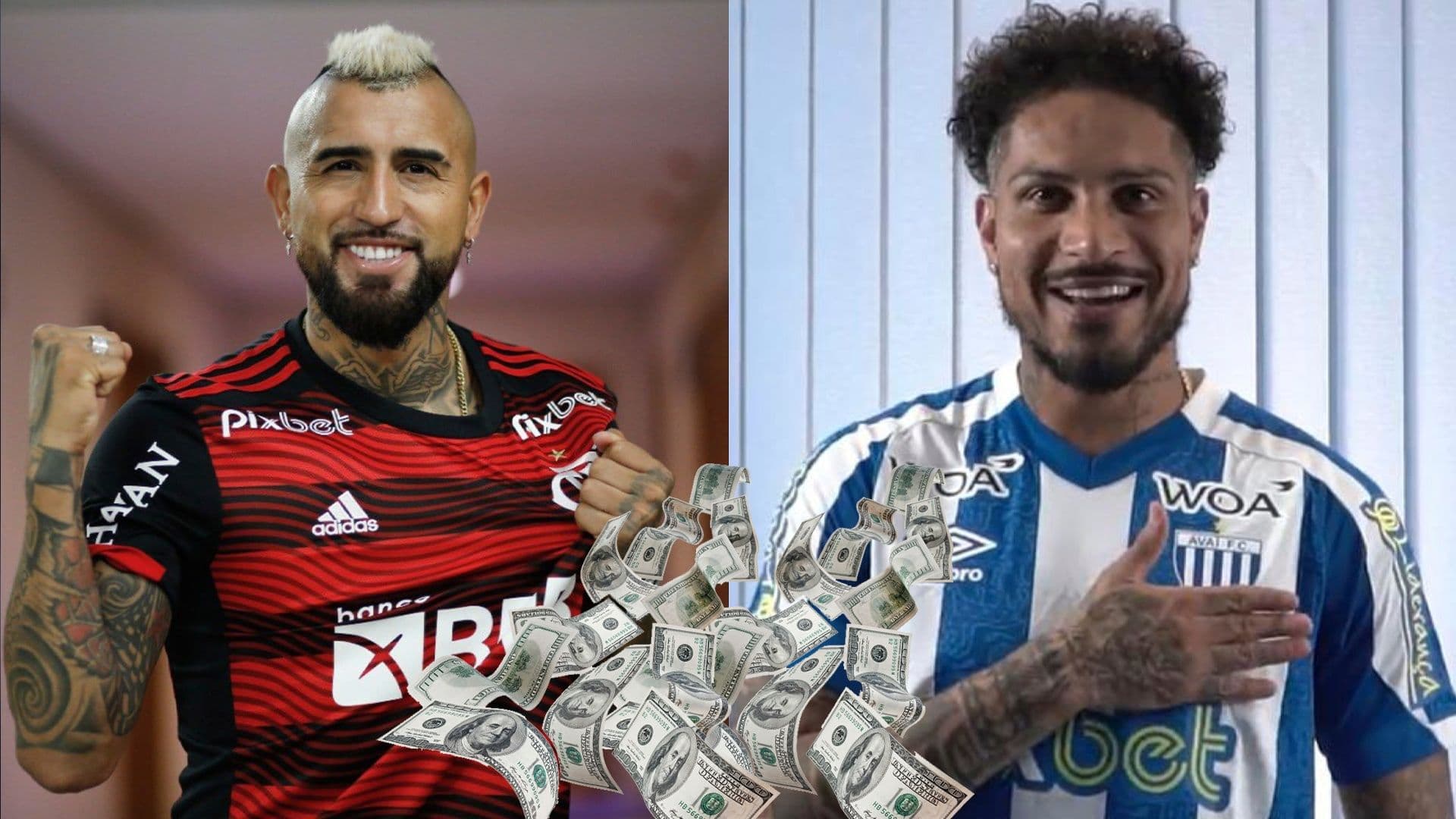La comparación de salarios de dos cracks del fútbol sudamericano