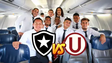 La delegación de Universitario de Deportes partiendo rumbo a Brasil