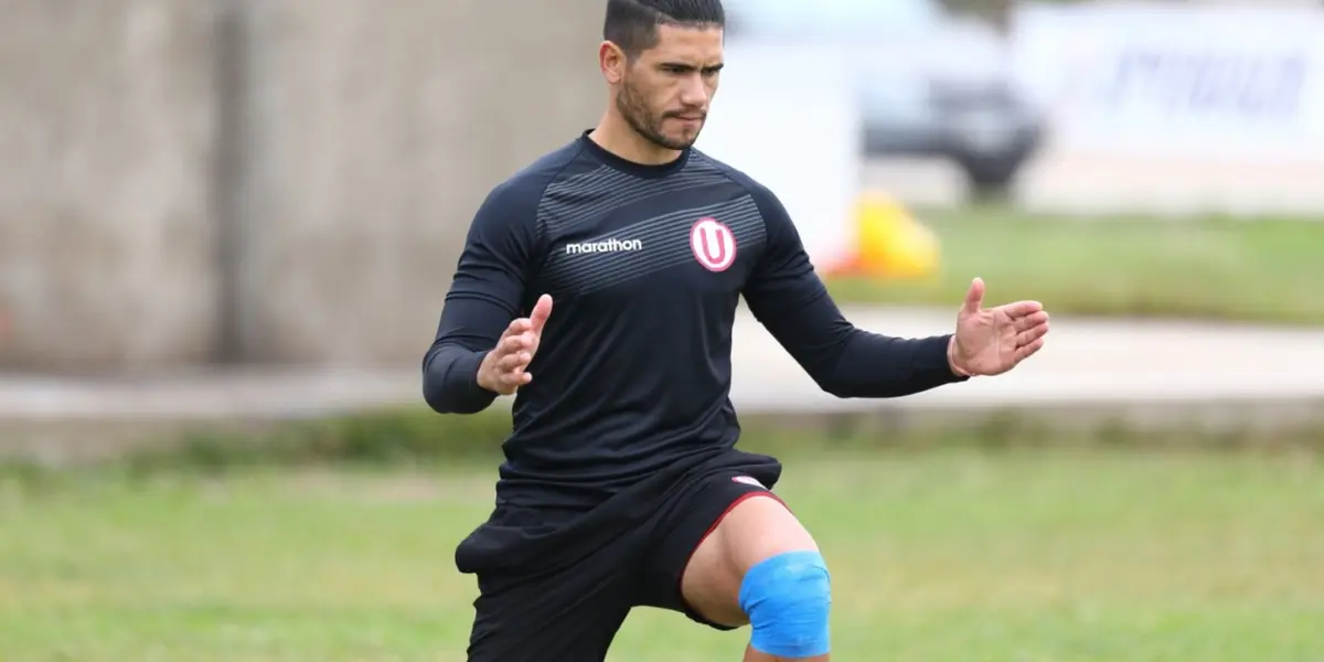 La estrella en ofensiva de Universitario de Deportes salió lesionado en la primera parte del clásico peruano ante Sporting Cristal.