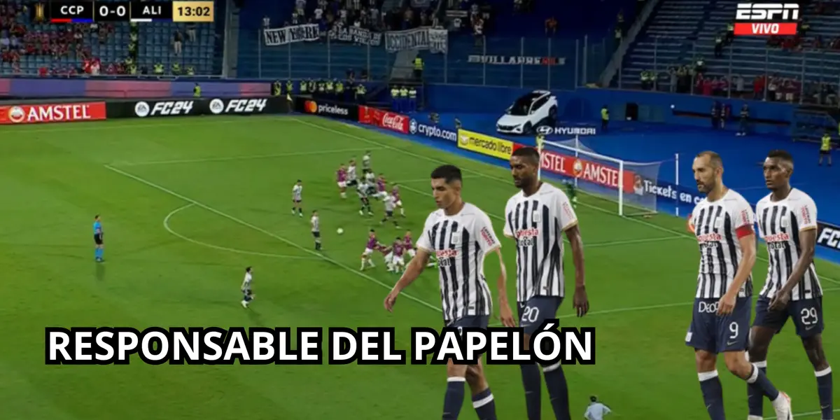 La imagen del gol de Cerro Porteño, al lado Serna, Fuentes, Barcos y Ramos con caras de pocos amigos.