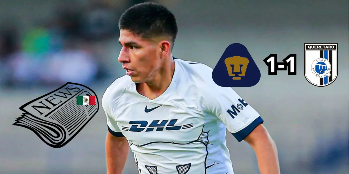 La joya peruana fue titular en el duelo de Pumas ante Querétaro.
