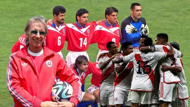 La Selección Chilena en 1998, debajo Ricardo Gareca y la Blanquirroja de hoy