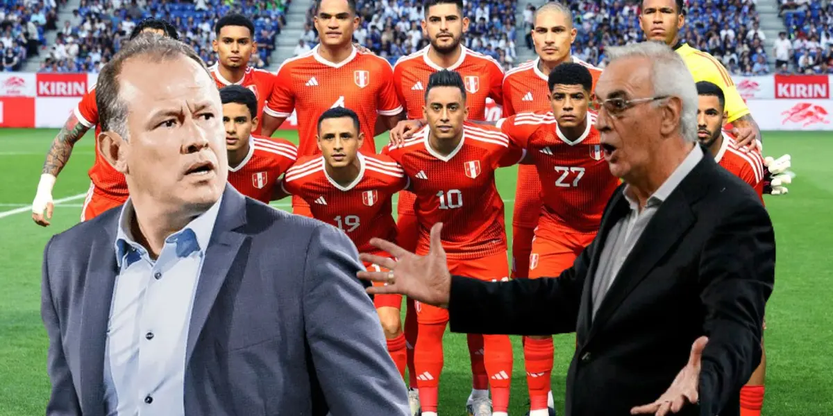 La Selección Peruana del año 2023, delante Juan Reynoso y Jorge Fossati