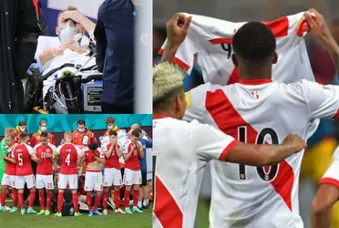 La Selección Peruana le envía un grato recuerdo a Christian Eriksen para que se mejore tras su delicado estado de salud